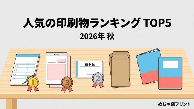 人気の印刷物ランキングTOP5（2026年秋）アイキャッチ